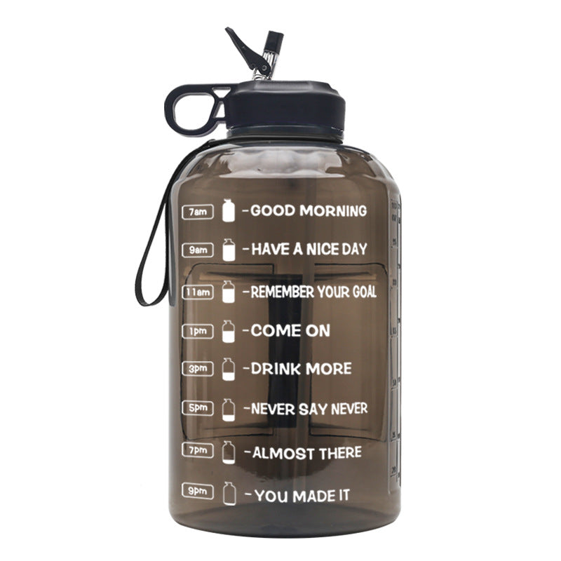 Large Capacity Sports Water Bottle 3.78L Plastic Hydration Bottle