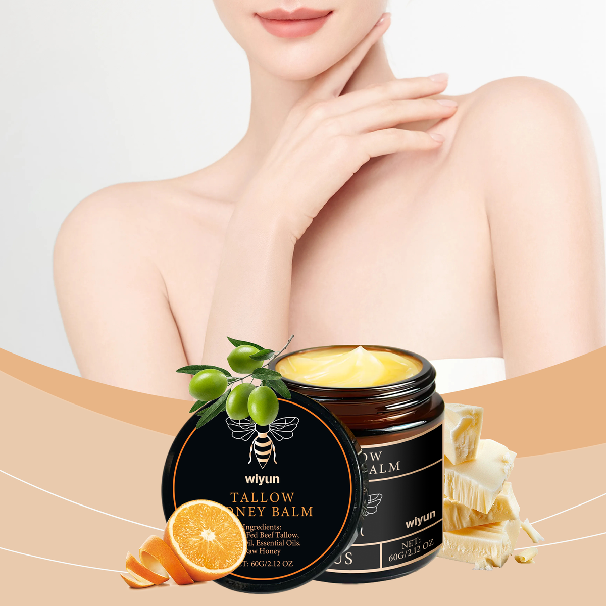 Honey Moisturizing Cream 60g - Face & Body Hydration