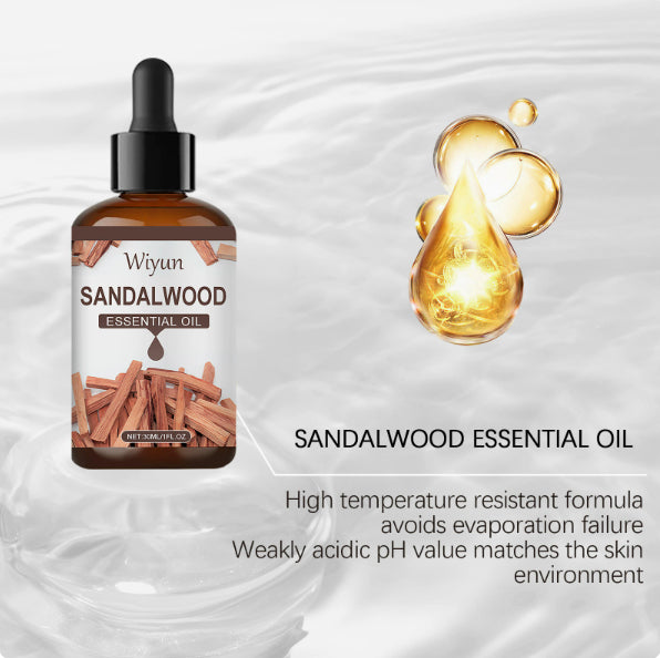 Sandalwood Fragrance Oil - 30ml Natural Essential Oil for Aromatherapy & Body Care