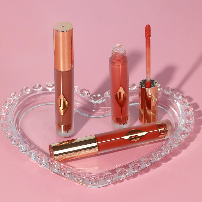 Matte Lip Gloss Moisturizing Lipstick No Stain On Cup - 4G Assorted Colors