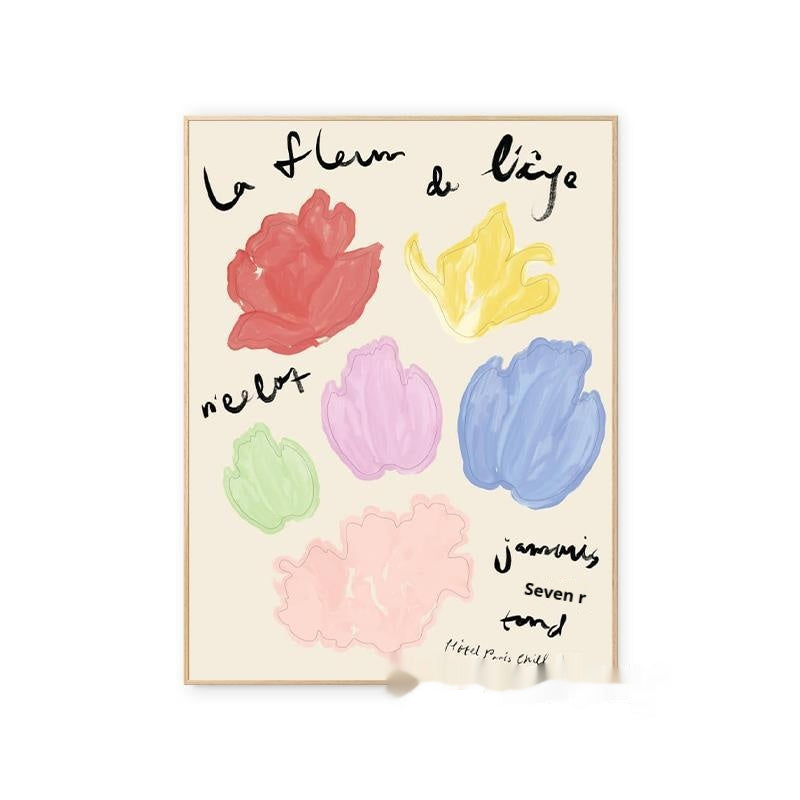 Summer Flower Artwork Canvas Wall Decor - Modern & Artistic Home Painting