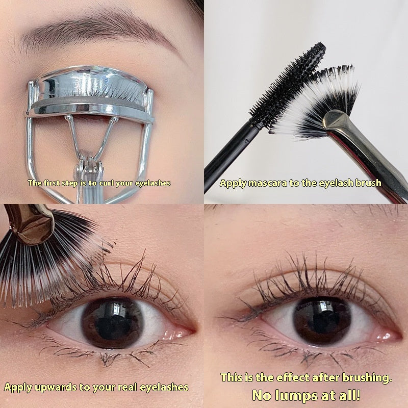 Folding Mascara Brush with Thin Angle Head for Precise Application