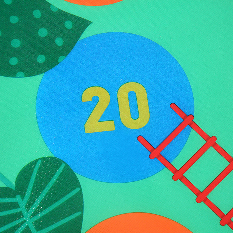 Baby Crawling Climbing Play Mat - Non-Slip Soft Fabric Baby Activity Puzzle - Green