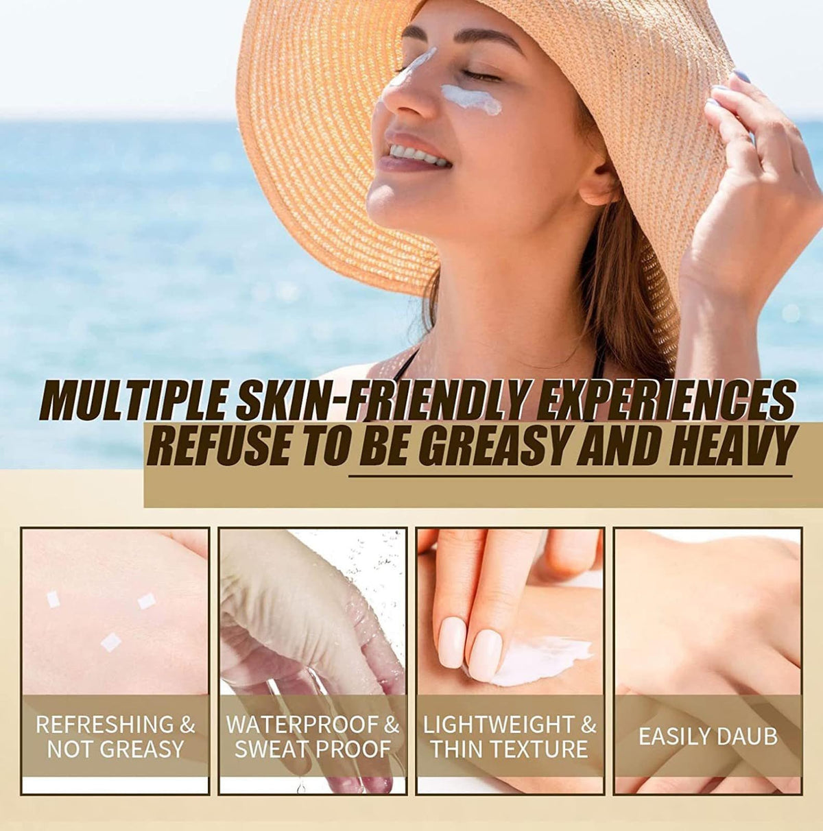 Probiotics Sunscreen Cream SPF 50 Moisturizing UV Protection 50ml