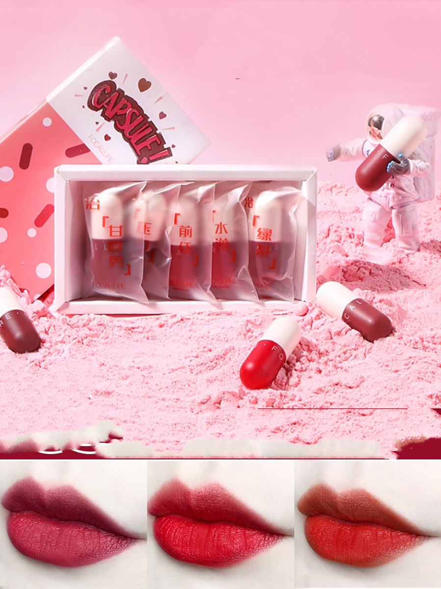 Moisturizing Lipstick Set for Schoolgirls - Long-Lasting & Non-Discoloring