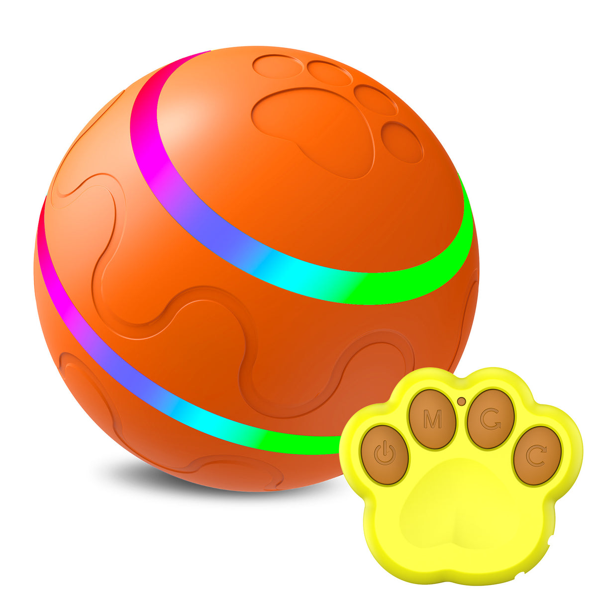 Interactive Cat Toy Ball - Self-Rotating, USB Rechargeable, Safe for Cats