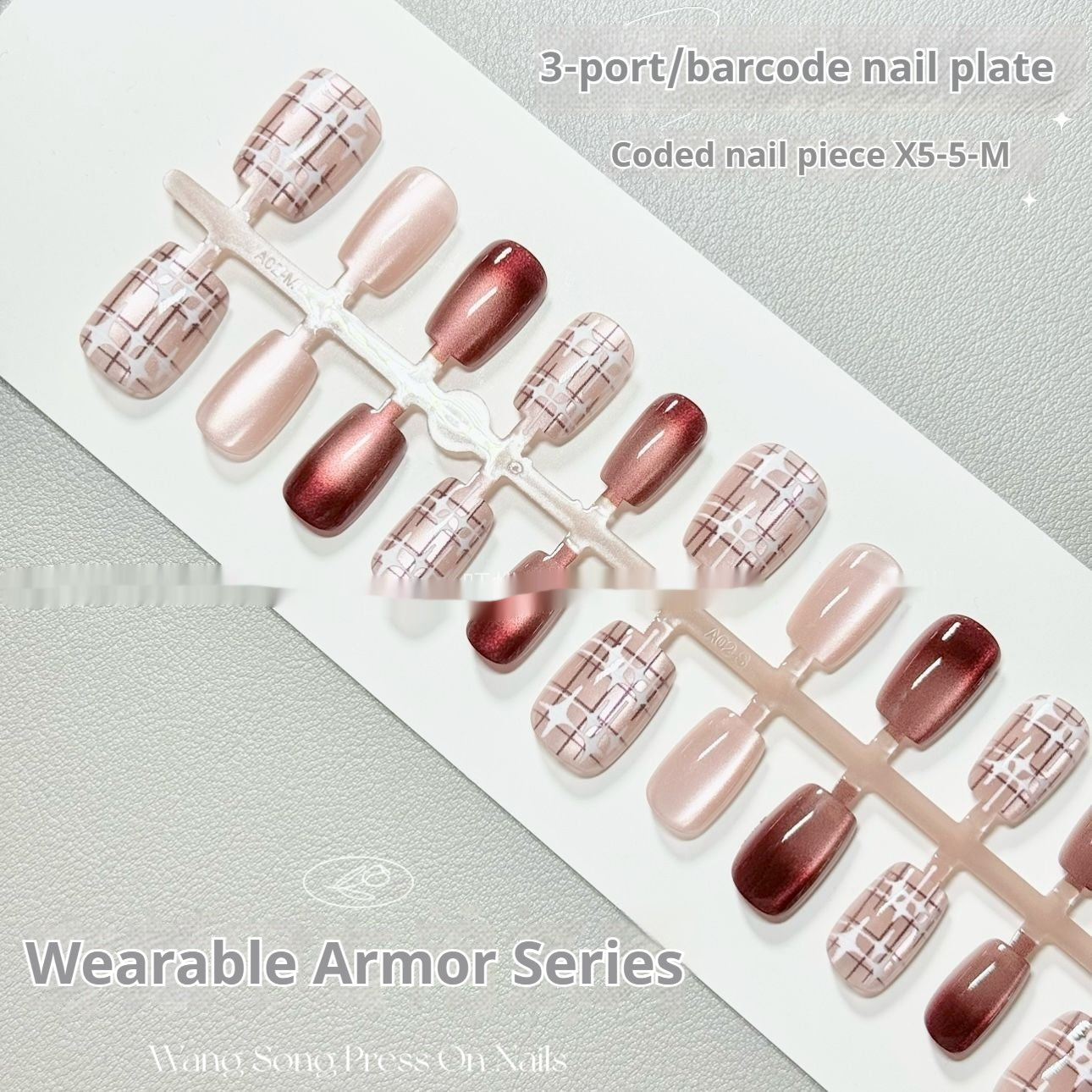 Brown Kafuu Nail Art Glitter Set - Cat's Eye, European Style, Ins Armor