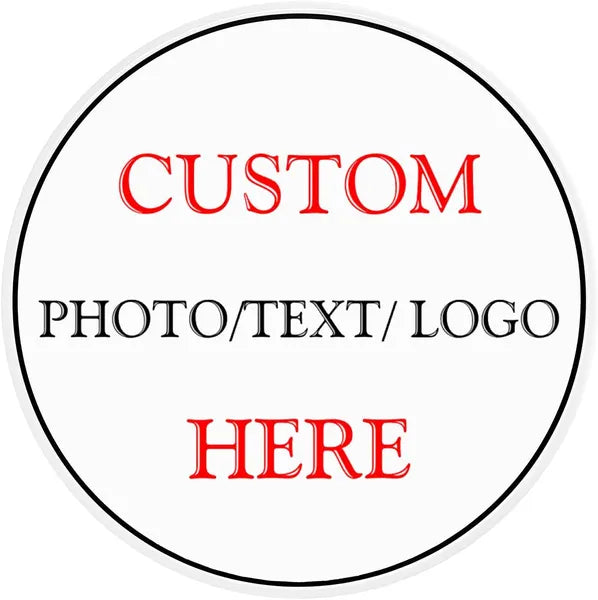 Personalized Metal Decorative Sign - Custom Round Tin Sign, 12" Diameter