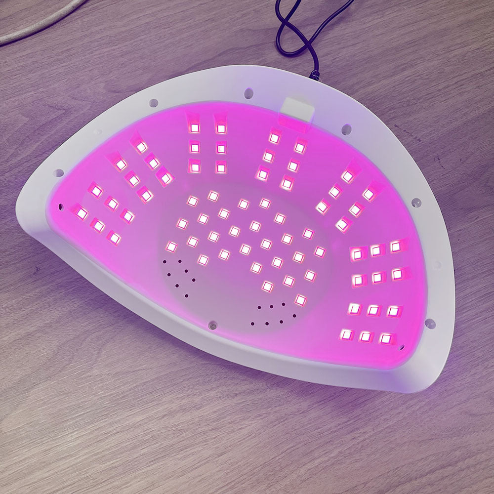 Red Light Therapy Lamp with Hand Design