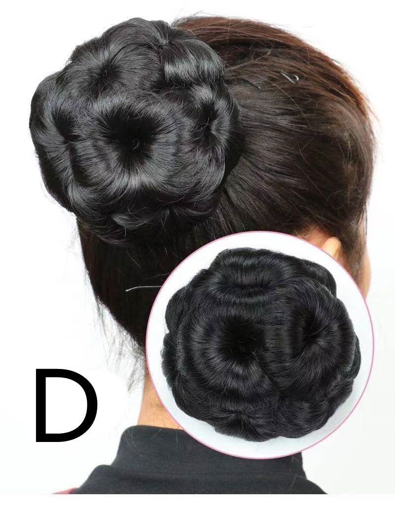 High Temperature Silk Wig Hair Ring for Hair Bun Styling - Bridal & Fashion