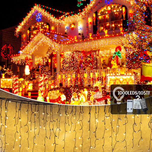 Warm White Ice Bar Lamp with 8 Modes and Timer Function