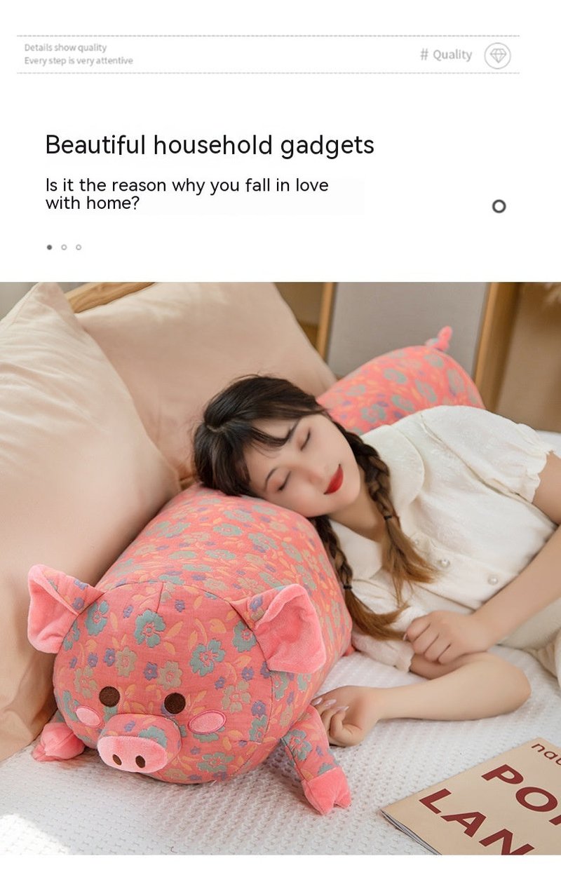 Multifunctional Pig-Shaped Removable Washable Throw Pillow - 110cm & 130cm