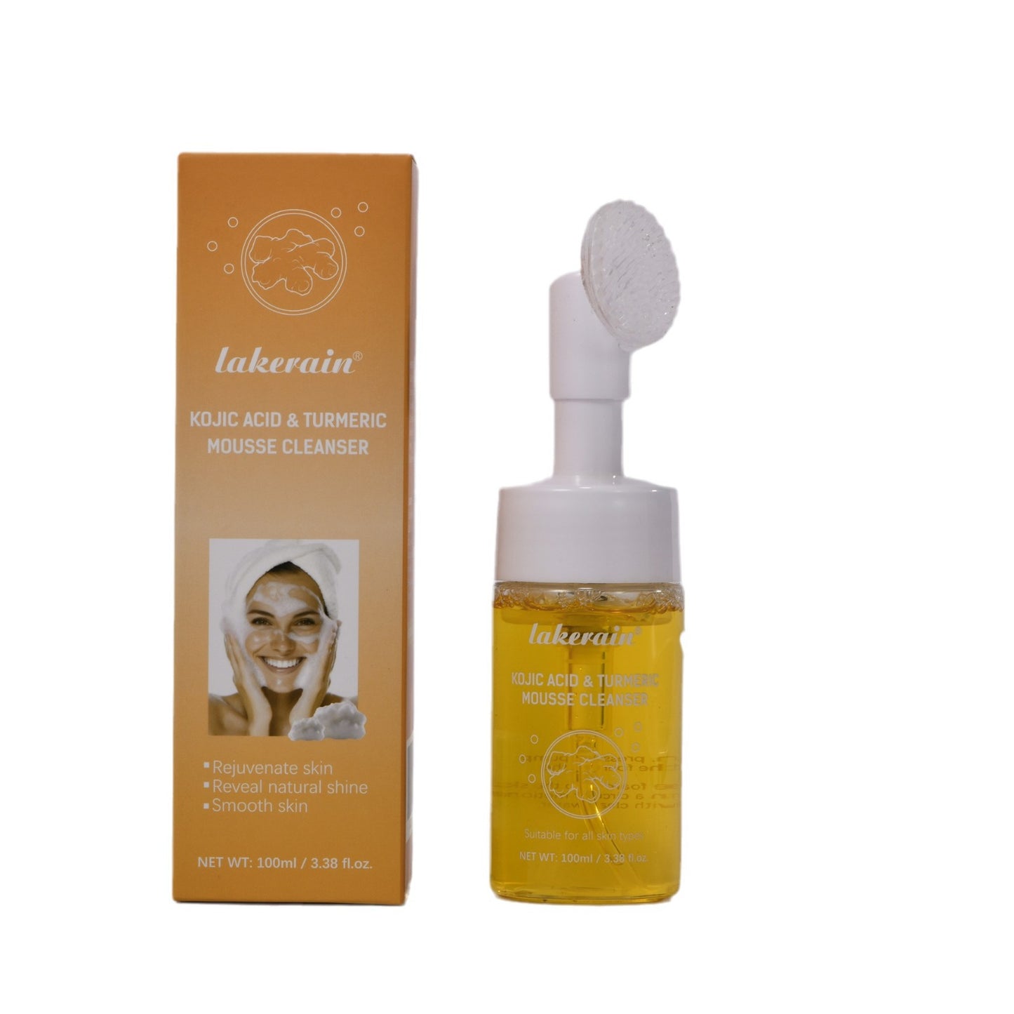 Turmeric Facial Cleansing Foam - Gentle Exfoliating 100ml