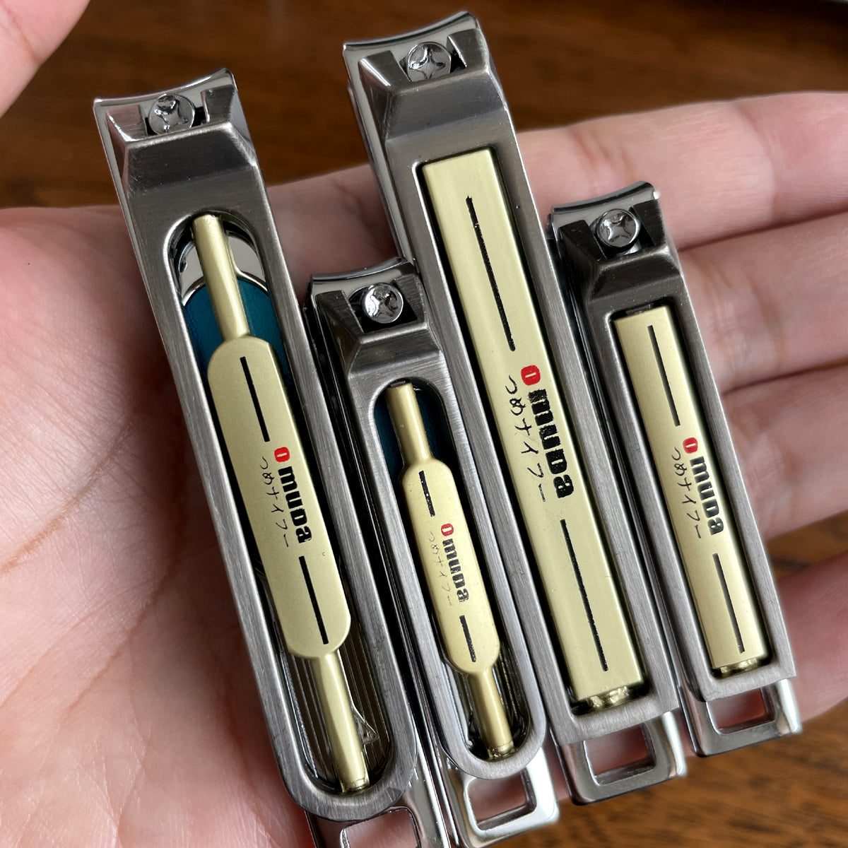 Stainless Steel Nail Clippers for Seniors - 2 Sizes