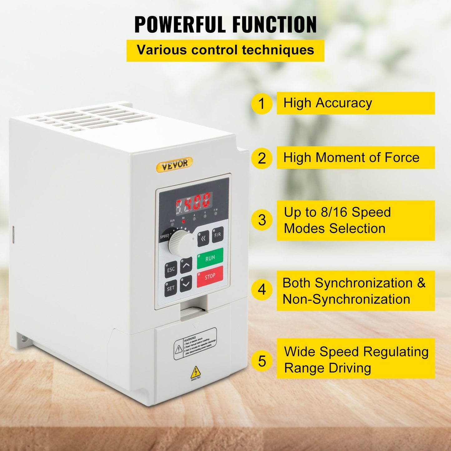 3KW Variable Frequency Drive Inverter - 220V AC, CNC Motor Control
