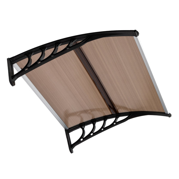 Rain Cover for Doors & Windows - 40x38in Brown with Black Holder