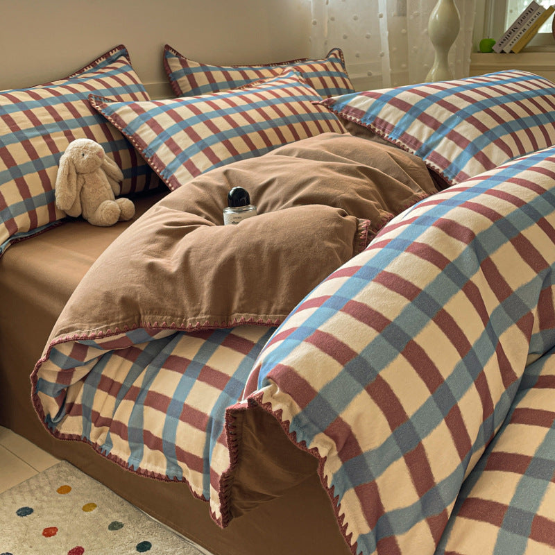 Thickened Cotton Duvet Cover Set for Fall and Winter - Modern & Minimalist
