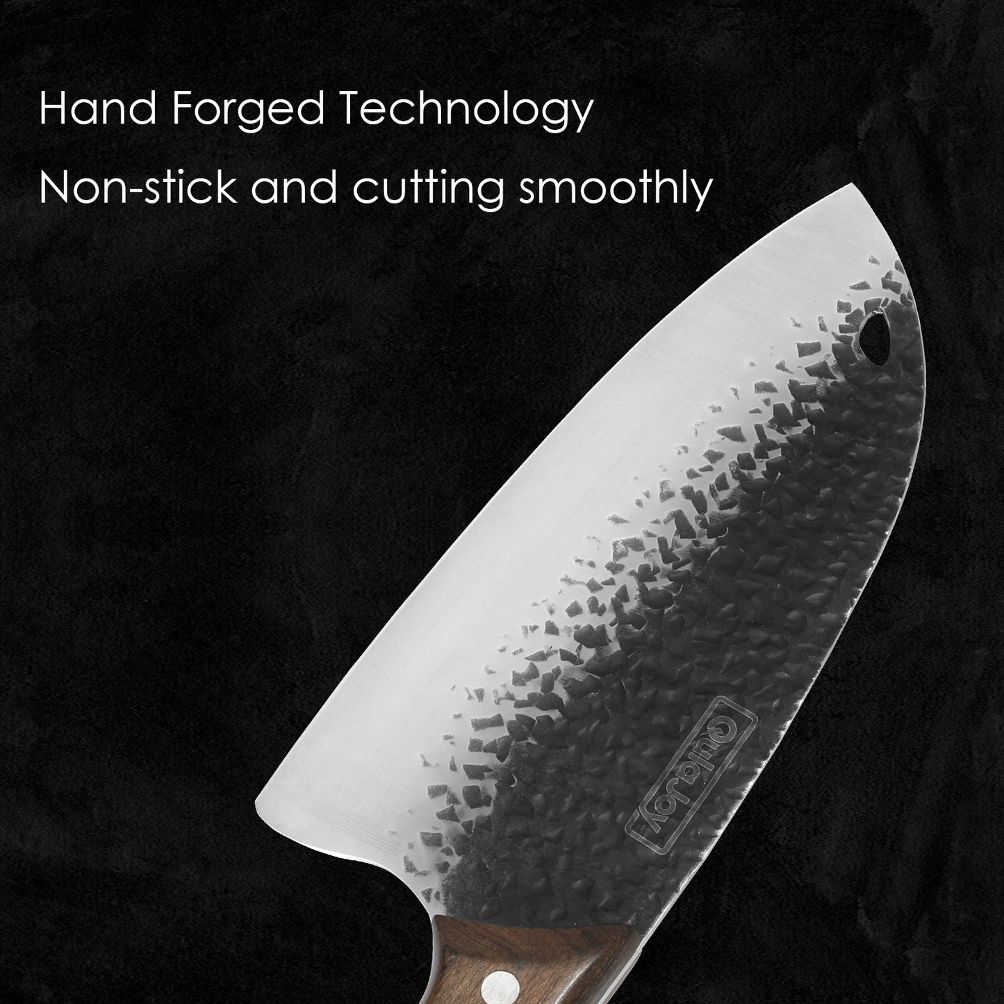 High Carbon Stainless Steel Meat Cleaver Knife - 7.3 Inch Professional Chef Knife