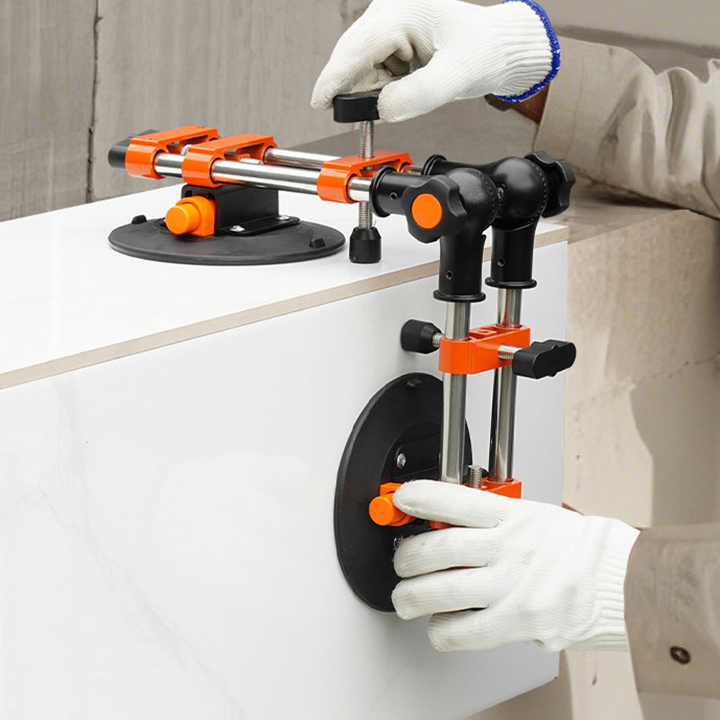 6-Inch Suction Cup Seam Setter for Tile & Glass - Adjustable & Leveling Tool