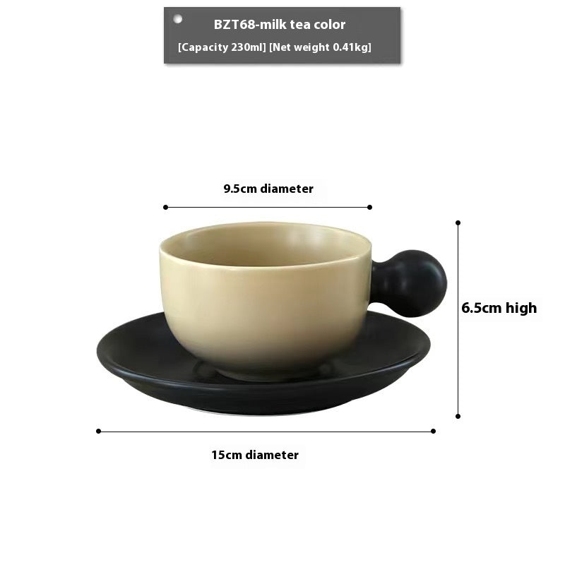 European Luxury Ceramic Coffee Set - 230ml Modern Kitchen Drinkware