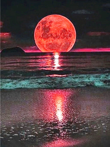 DIY Moon Full Square Diamond Painting Embroidery Home Decor
