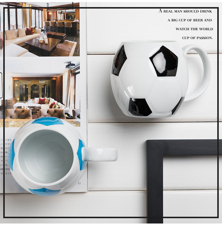 High Temperature Ceramic Football Cup - Durable Drinkware for Sports Fans