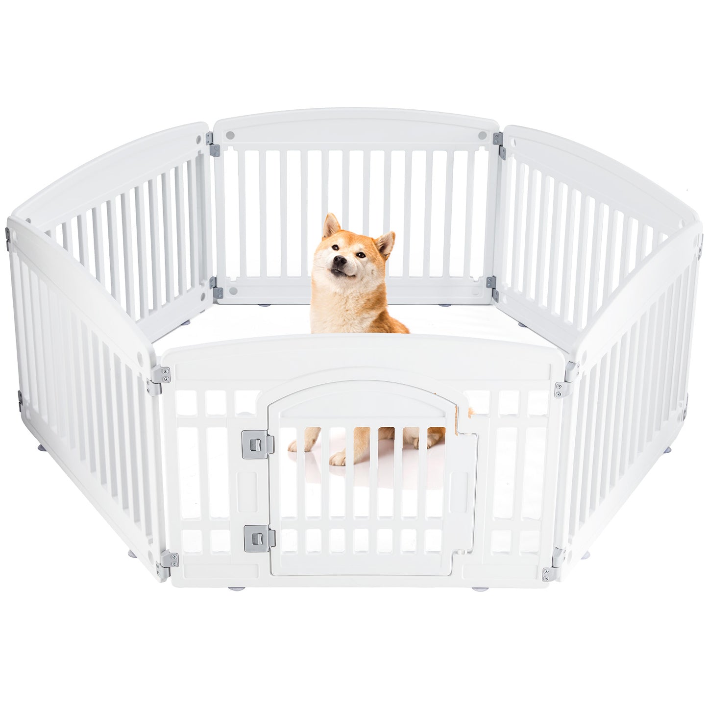 Pet Dog Fence Gate for Indoor & Outdoor Use - Safe & Reliable Barrier