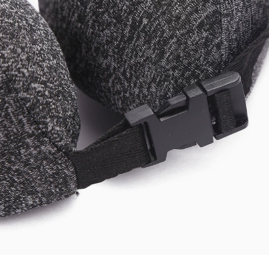 Memory Foam Travel Neck Pillow - Adjustable U-Shape Support with Breathable Fabric