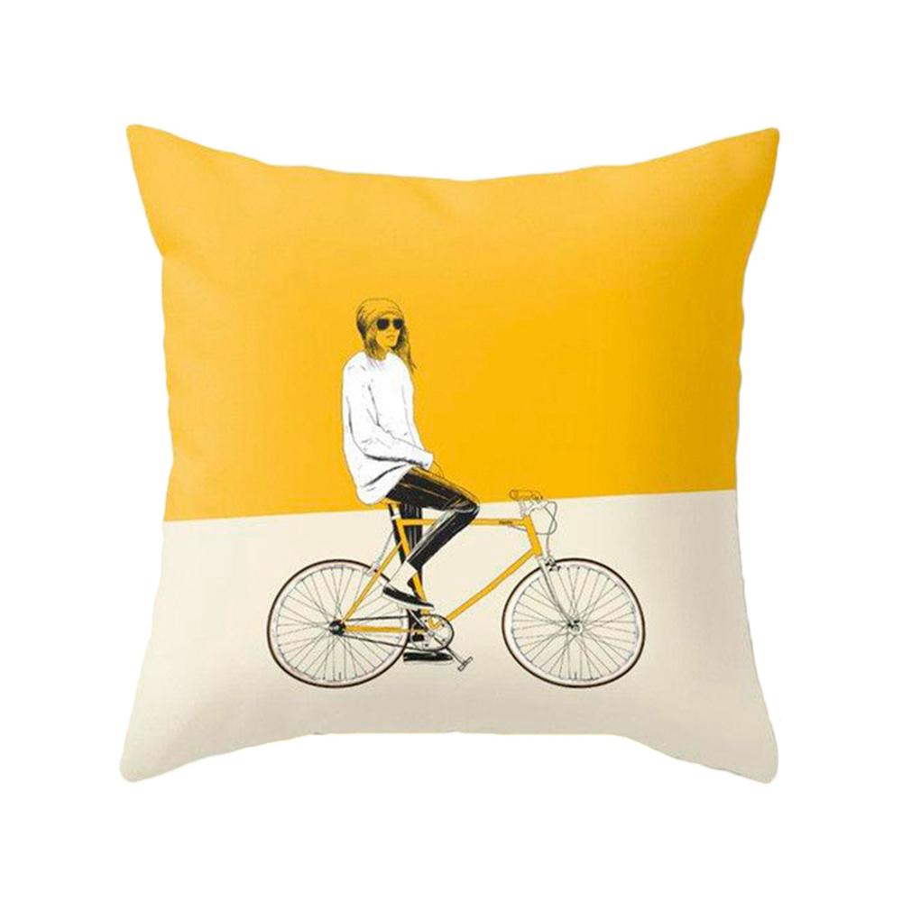 Northern Europe Style Geometric Plush Cushion Cover 45x45cm Home Decor
