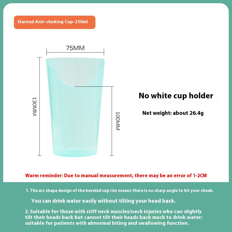Choke-Proof Drinking Water Cup for Elderly and Pregnant Women - Bedside Safe Water Bottle