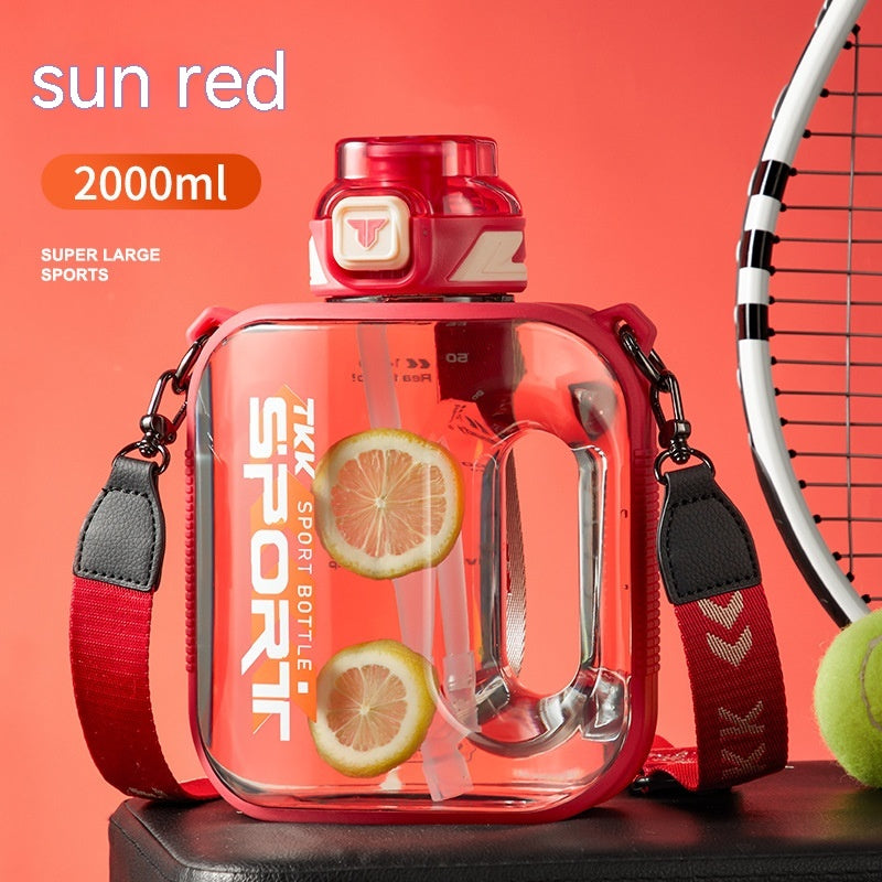 Large Capacity Water Bottle for Outdoor Sports - High Temperature Resistant, Portable Barrel