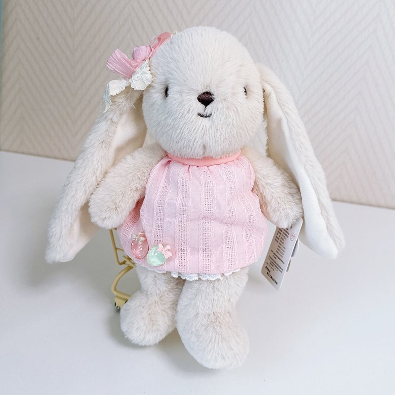 Hand Embroidered Name Plush Bunny Toy - Machine Embroidery Baby Gift