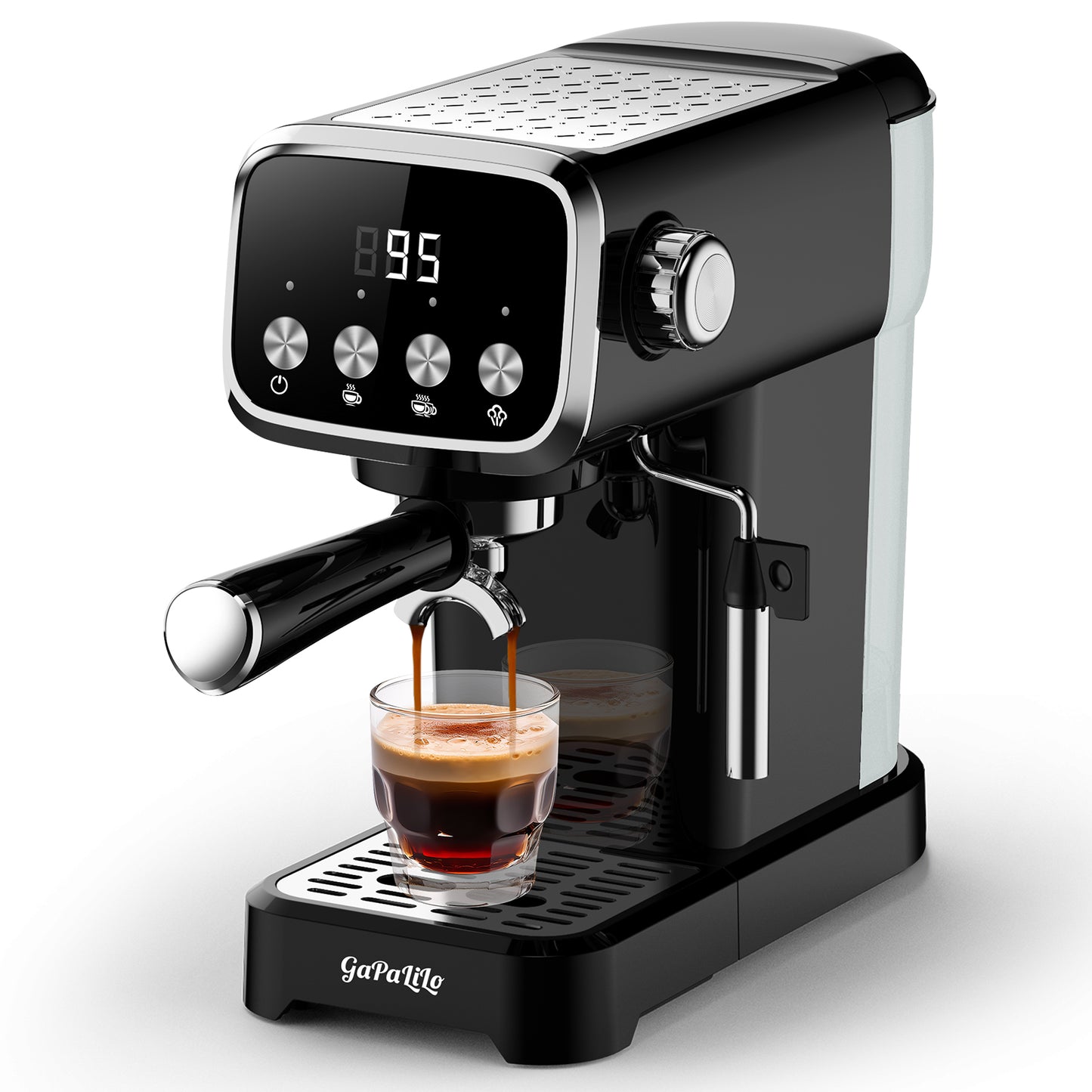 20BAR Slim Espresso Machine with Milk Frother & Cup Warmer
