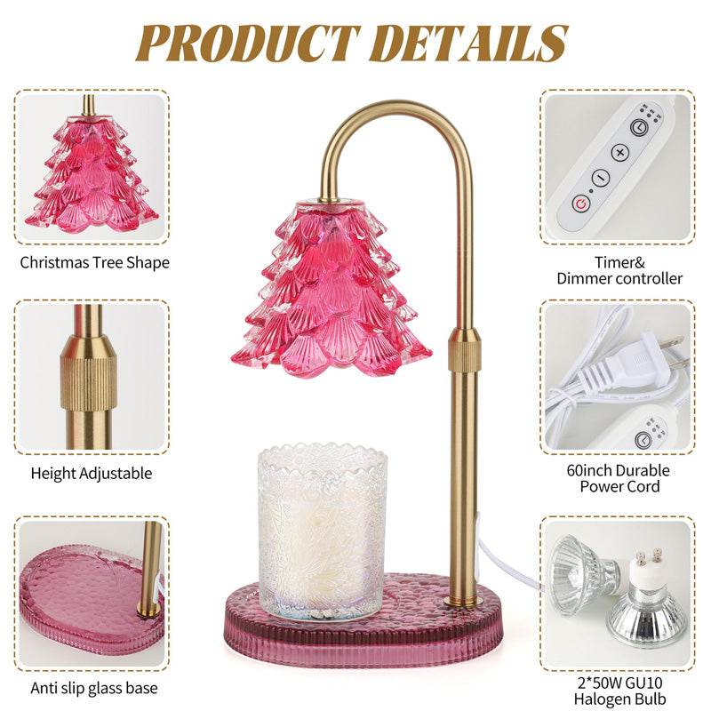 Candle Warmer Lamp with Timer & Dimmer - Adjustable Wax Melt Lamp