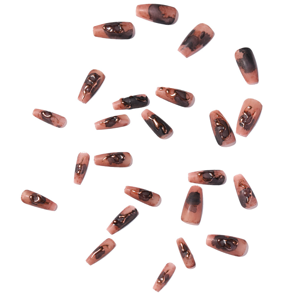 Nail Patches with Jelly Glue - 24 Pieces