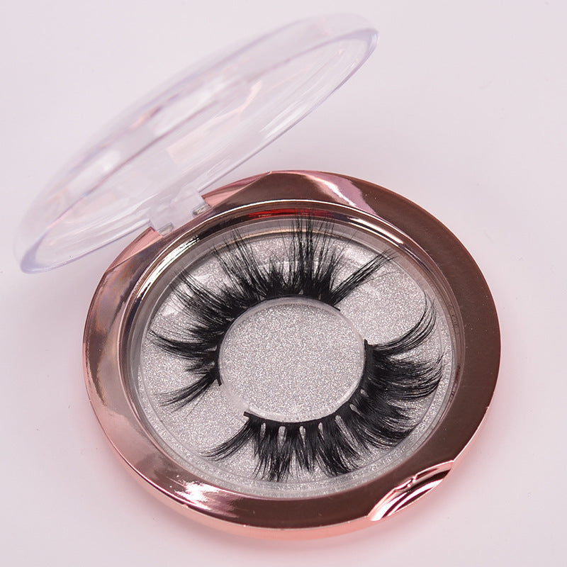 5D Mink False Eyelashes with Eyelash Brush and Hair Cap - Natural Look