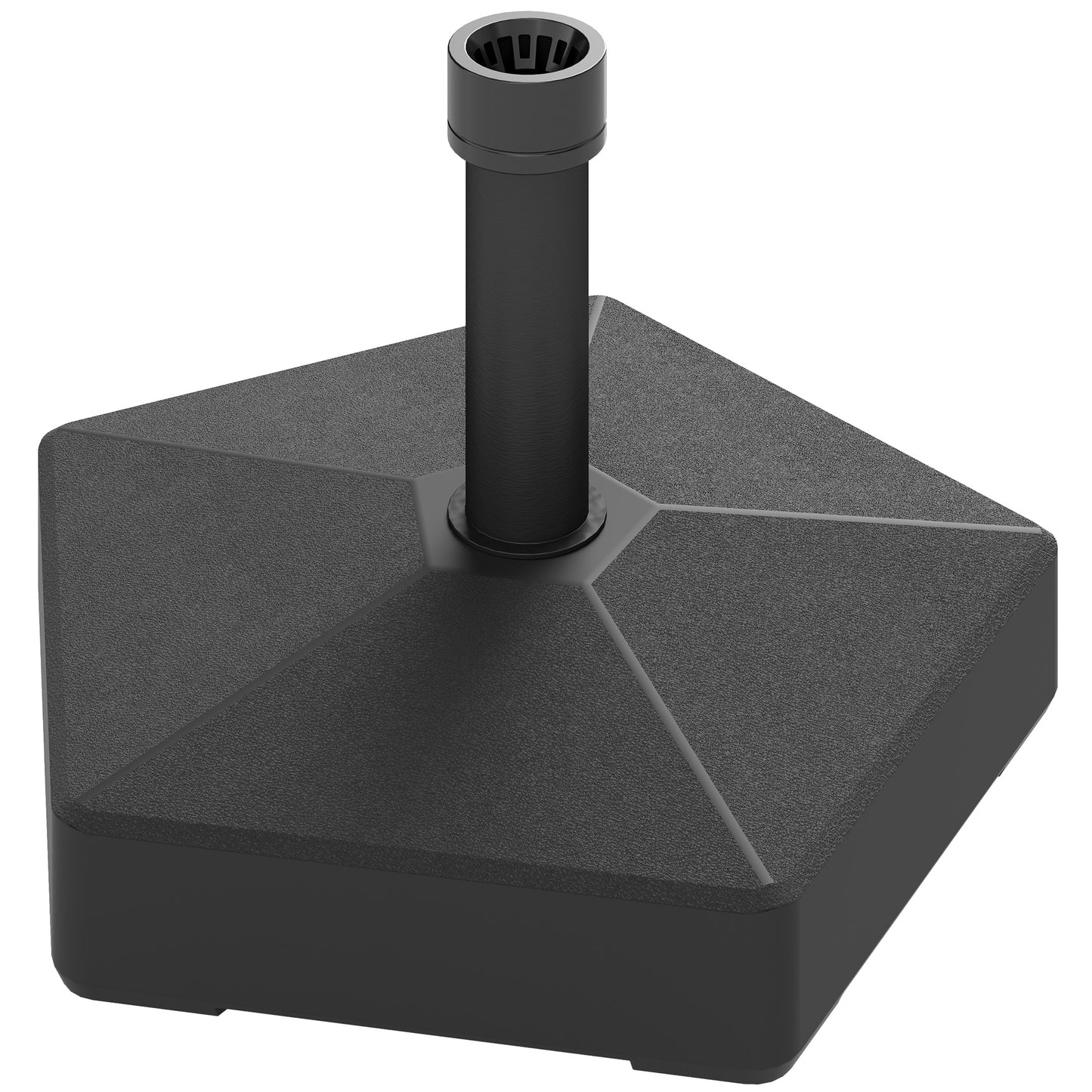 Heavy Duty Patio Umbrella Base Stand - 42 lbs with Sand, Black