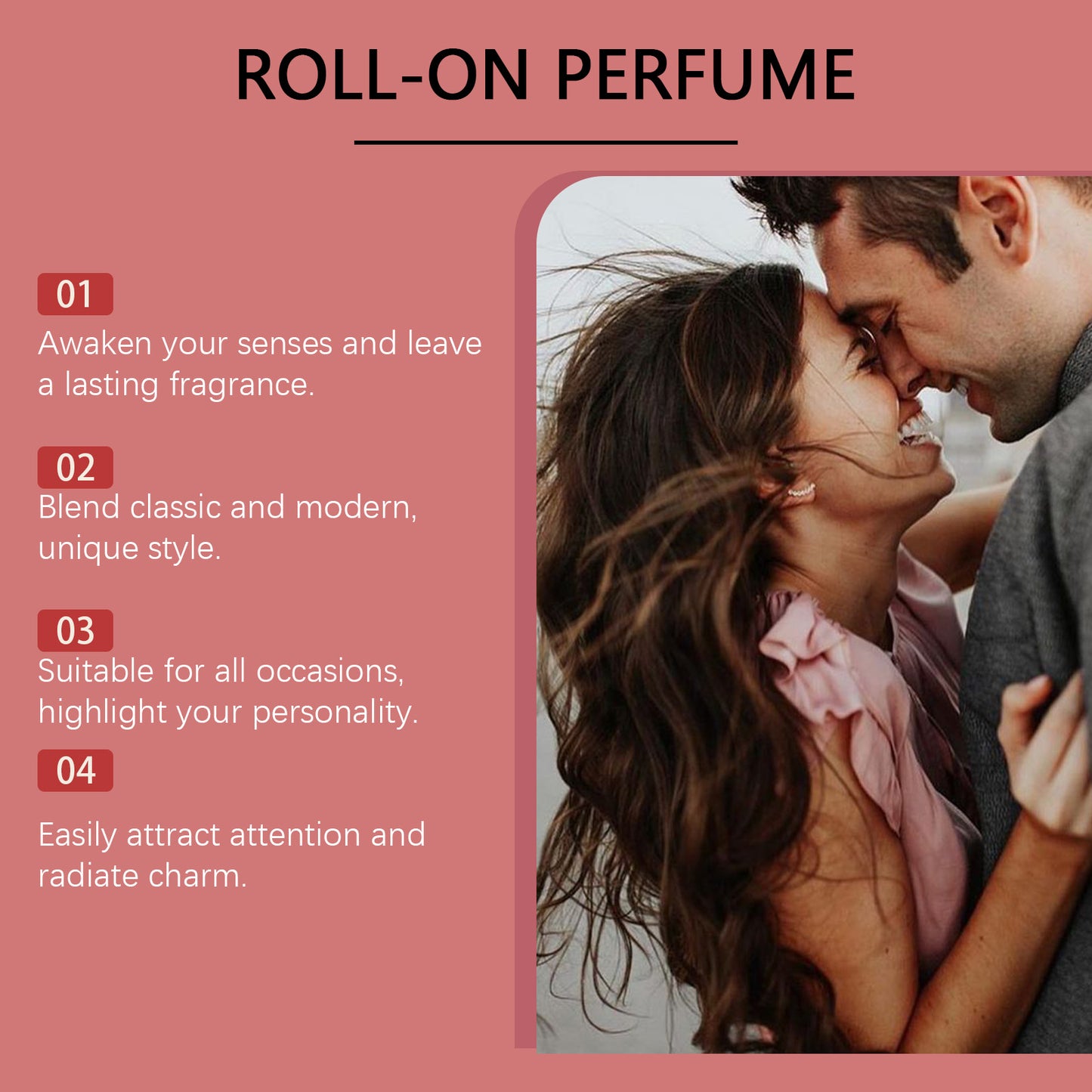 Pheromone Roll-On Perfume for Women - Fruity Floral Attraction Oil 10ml