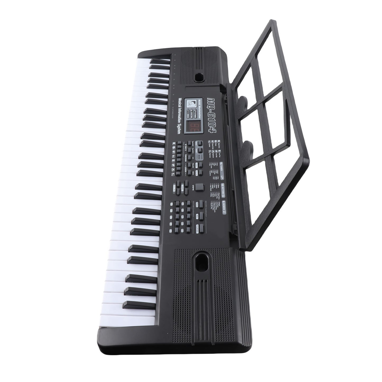 61-Key Portable Electronic Keyboard with Microphone for Kids
