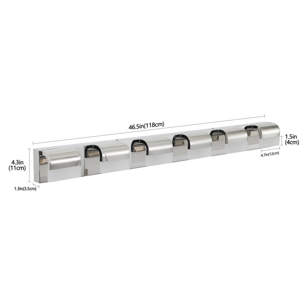 6-Light Modern Bathroom Vanity Light - LED Over Mirror Fixture