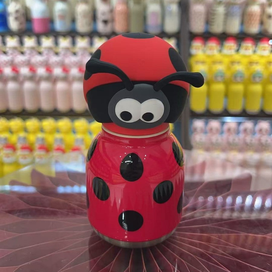 Insulated Kids Water Bottle with Straw - Keeps Drinks Hot or Cold
