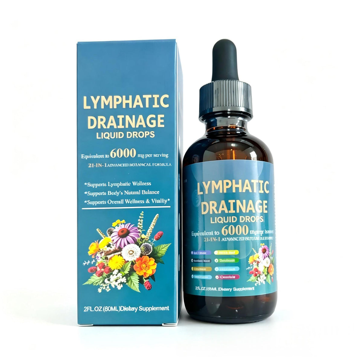 Lymphatic Drainage Drops 60ml Detox Support | All Variants