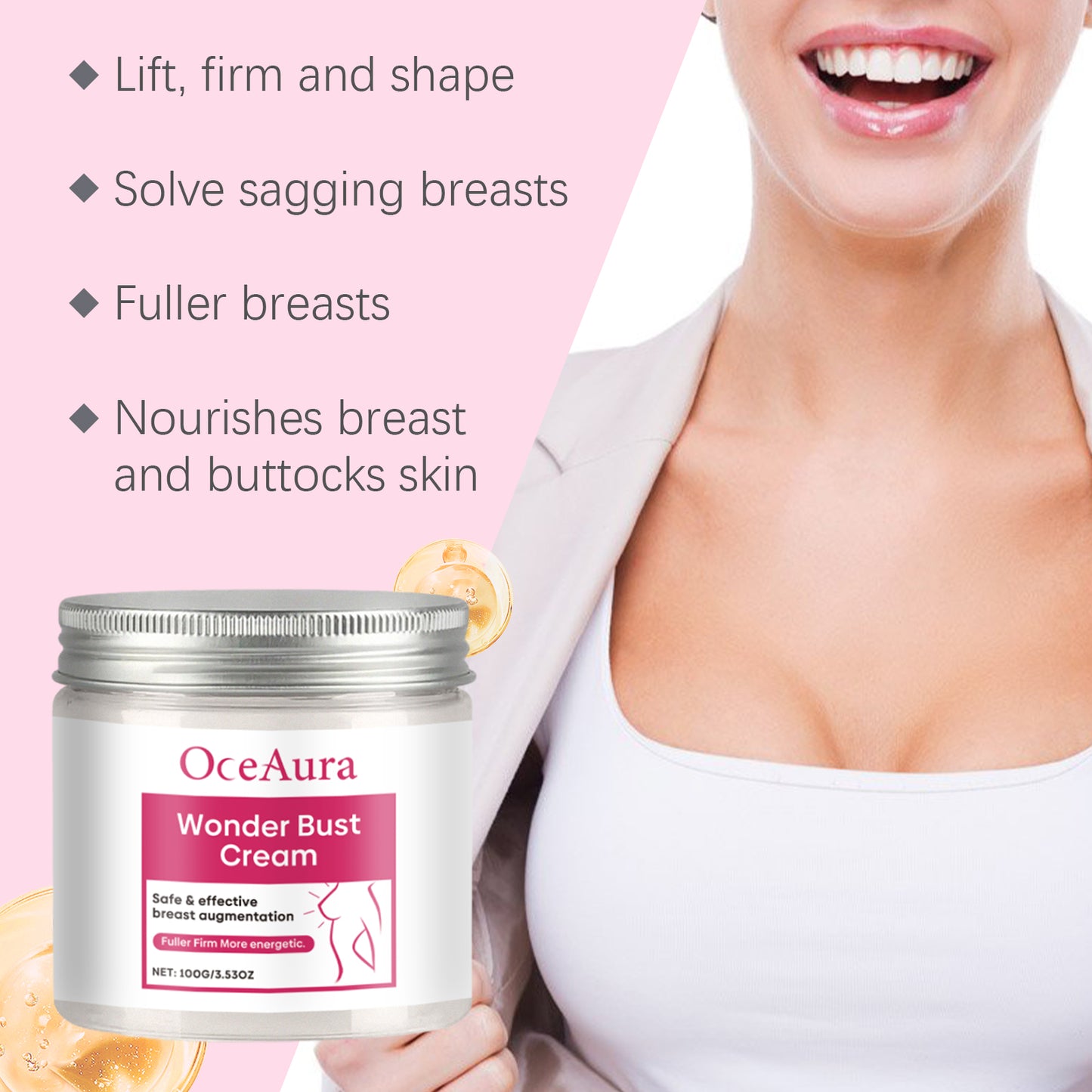 Breast Firming and Nourishing Cream with Collagen and Vitamin E