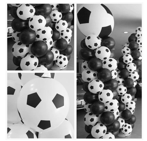 Children's Sports Balloon Set - Basketball & Football Theme, 50-100PCS