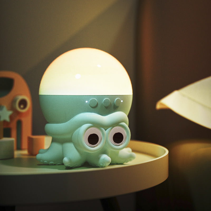 Ocean Series Octopus Projection Night Light with Bluetooth - Blue