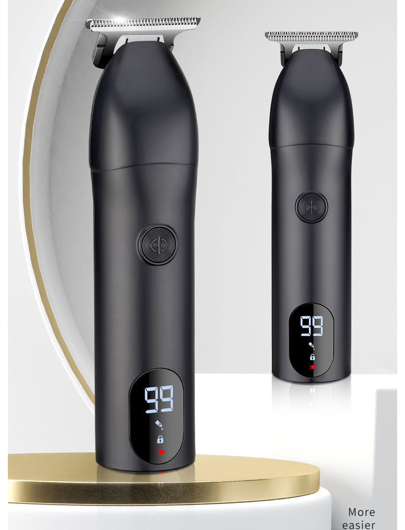 LCD Electric Hair Clipper Trimmer – USB Rechargeable