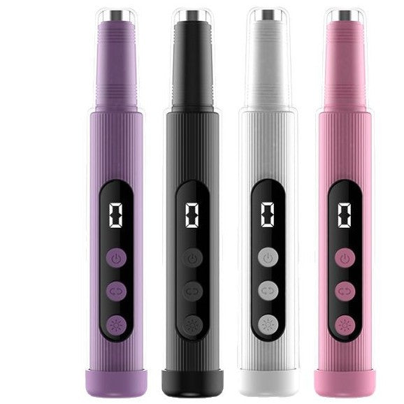 Rechargeable 2-in-1 Electric Nail Grinder with LED Light - Manicure & Pedicure Tool