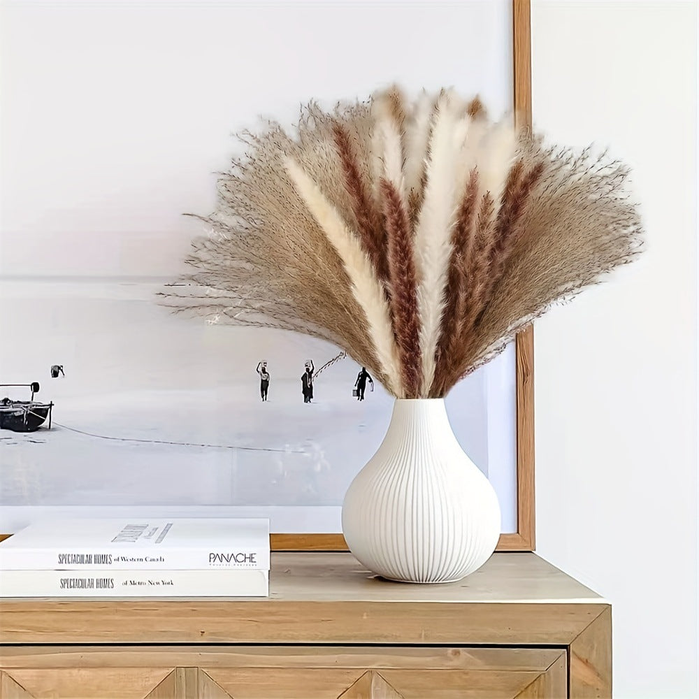 Dried Flower Bouquet - Preserved Grass Flower Arrangement for Home Decor