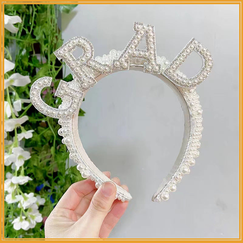 Vintage Pearl Bridal Headband Hair Ornament