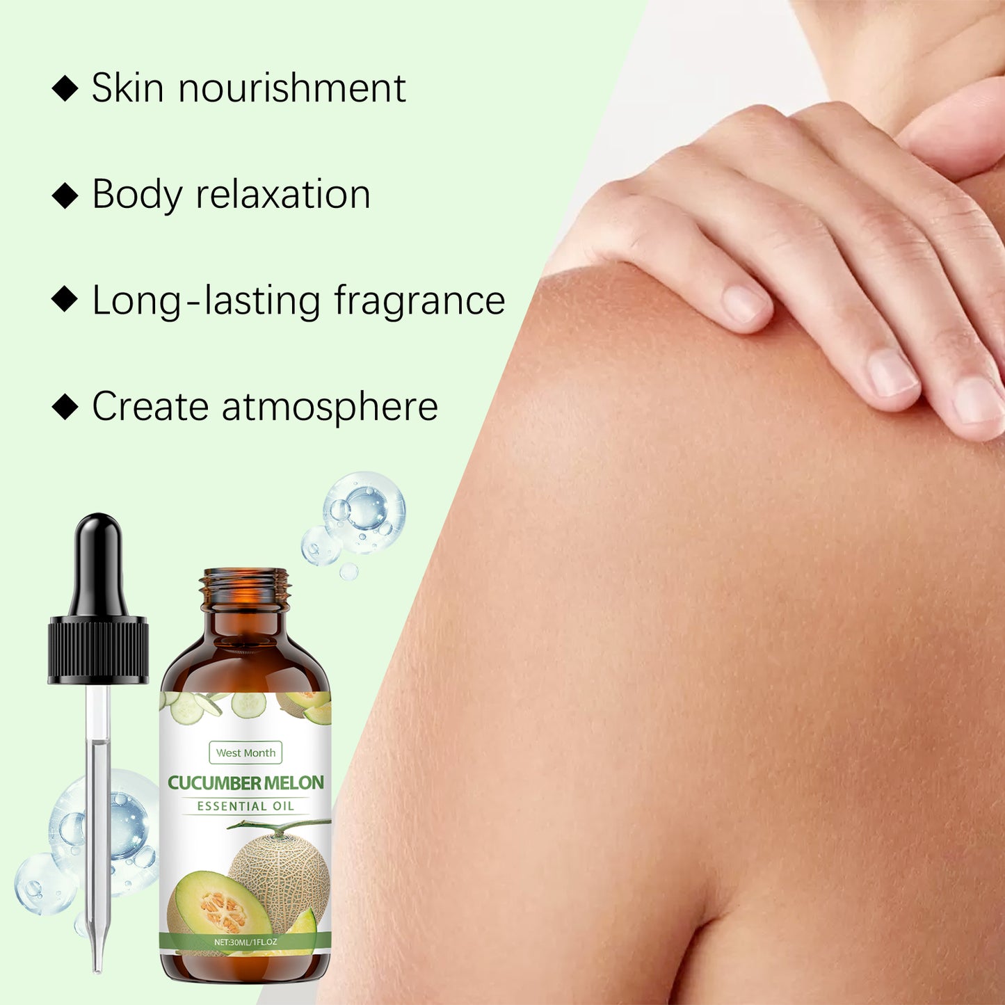 Cucumber Soothing Essential Oil - 30ml Hydrating & Nourishing Skin Care